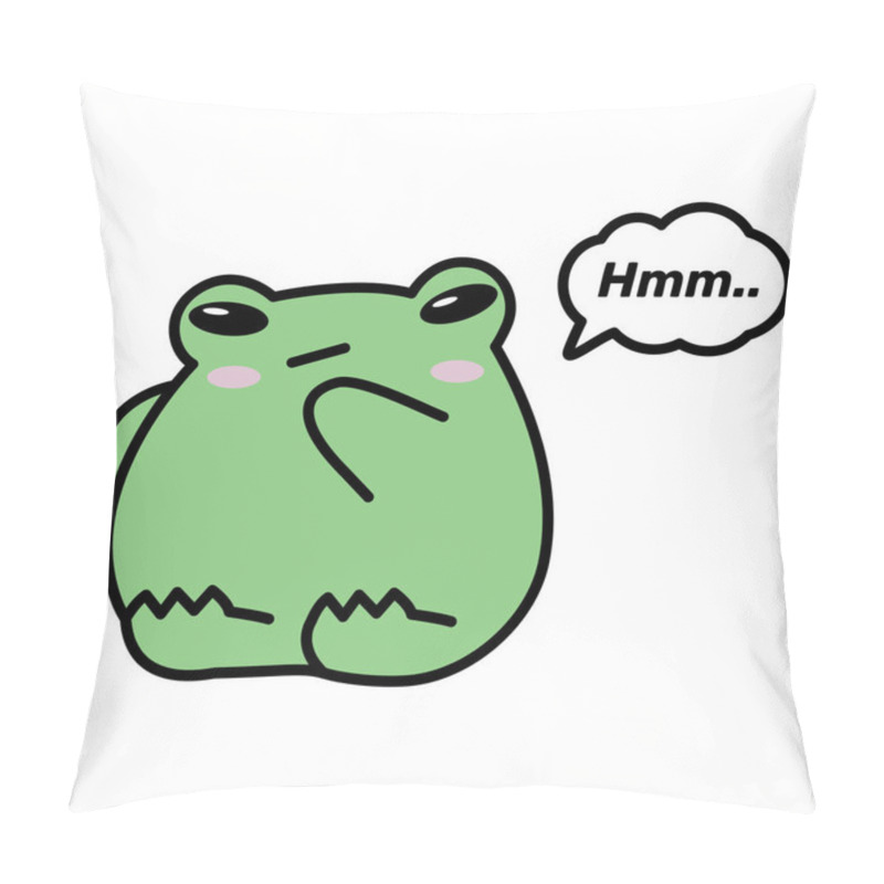 Personality  The Frog Pondered Sticker. Emotion 