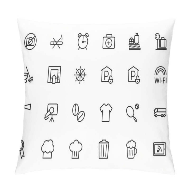 Personality  Hotel And Restaurant 9 Pillow Covers