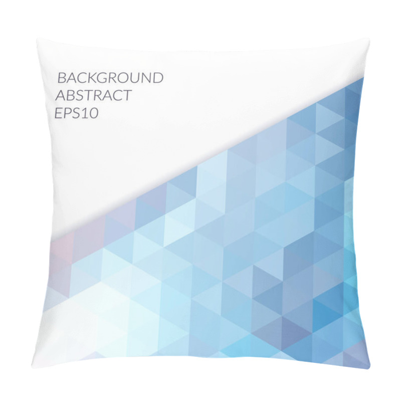 Personality  Abstract Background With Geometric Shapes On A White Background. Pillow Covers