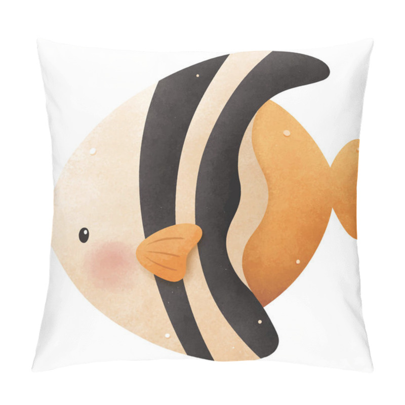 Personality  Adorable Sea Life Hand Drawn Illustration Pillow Covers