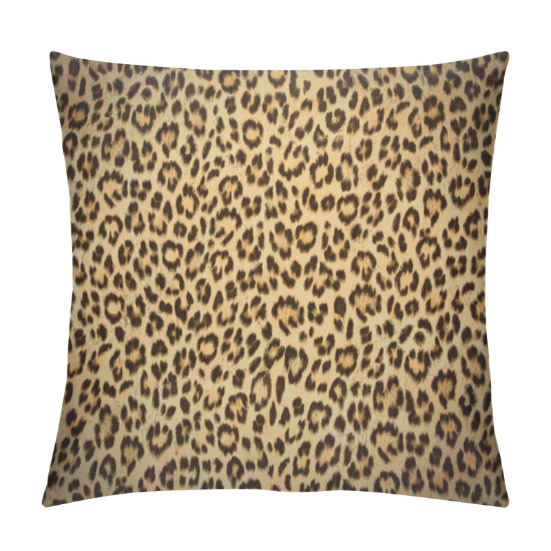 Personality  Leopard Skin Background Texture, Real Fur Retro Design, Close-up Wild Animail Hair Modern Pillow Covers