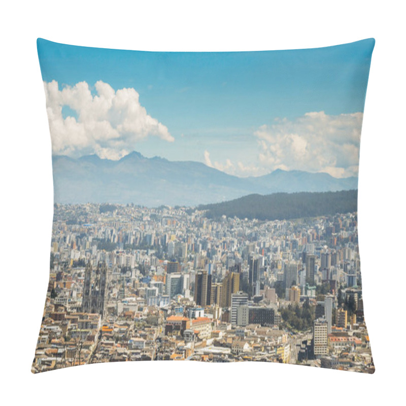 Personality  Panorama Of Quito - Ecuador As Seen From The Panecillo, A 200-metre-high Hill Of Volcanic-origin Pillow Covers