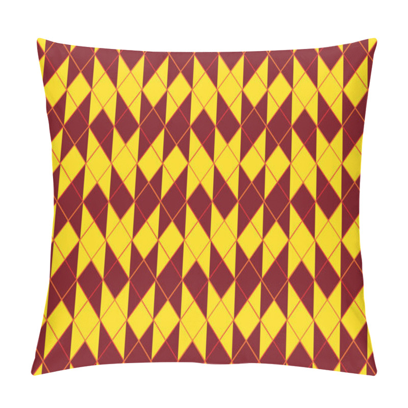 Personality  Geometric Ornament With Striped Interlacing Rhombuses. Vector Seamless Monochrome Pattern. Modern Stylish Texture. Pillow Covers