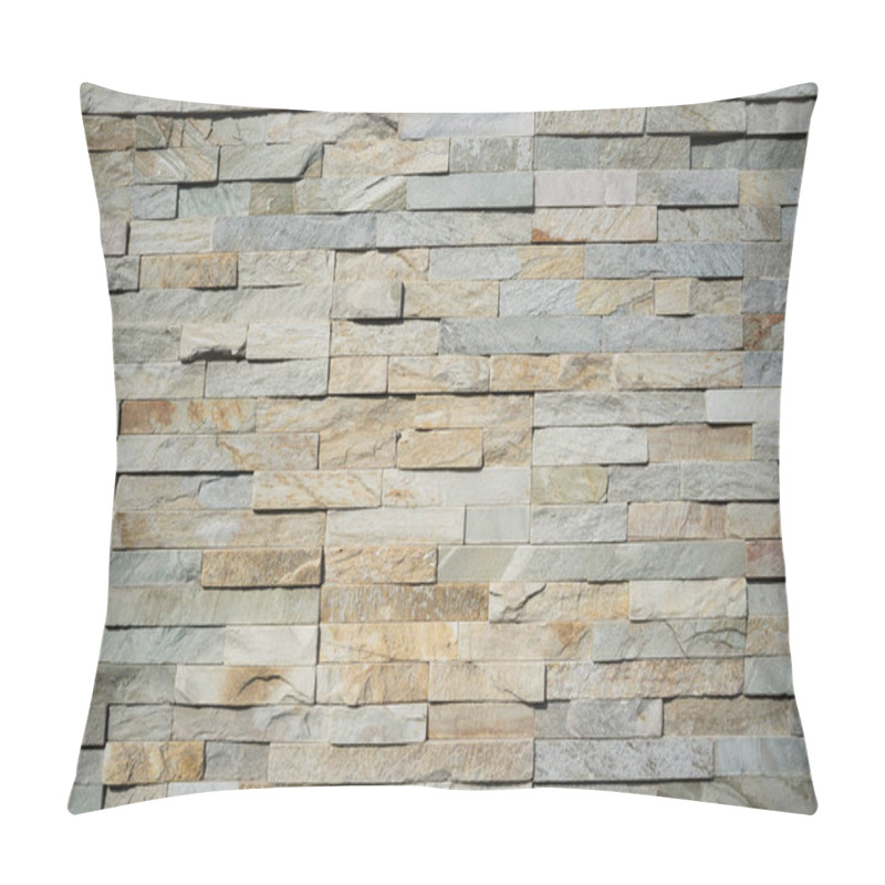 Personality  Natural Granite Stone Tile Wall Texture Pillow Covers