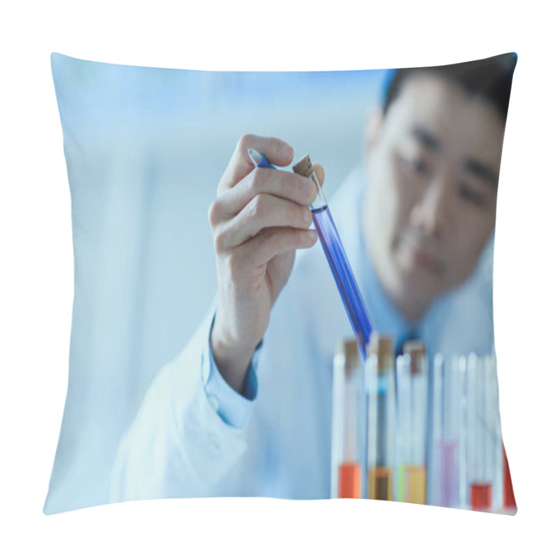 Personality  Scientist Holding Test Tube  Pillow Covers