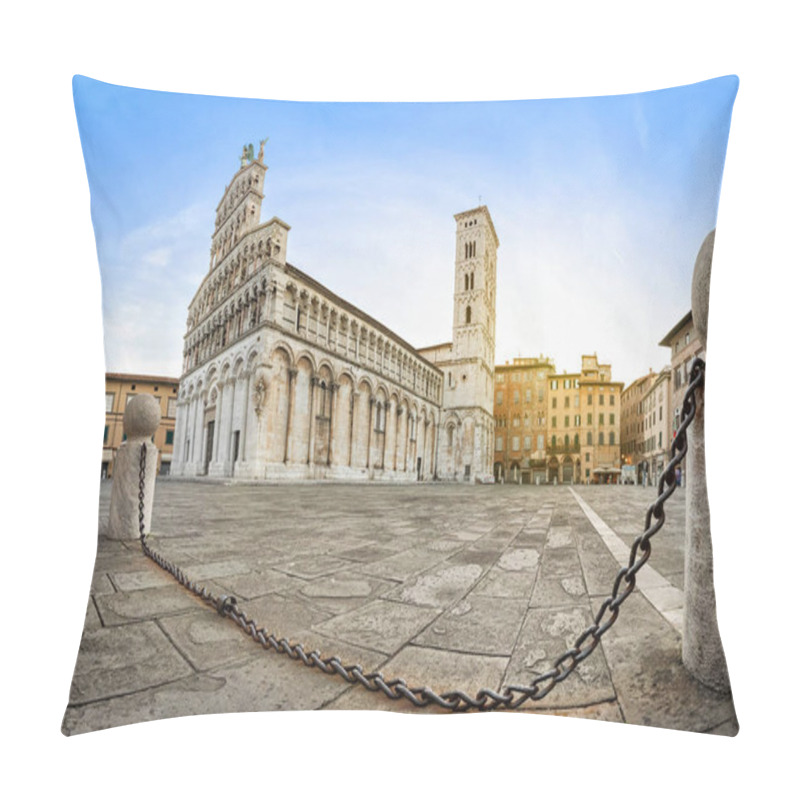 Personality  Chiesa Di San Michele In Foro Located On Piazza San Michele Square In Lucca, Tuscany, Italy Pillow Covers