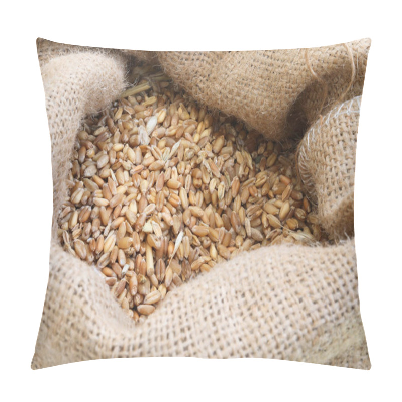 Personality  Sack With Ancient Grains To Make Flour And Bread Pillow Covers