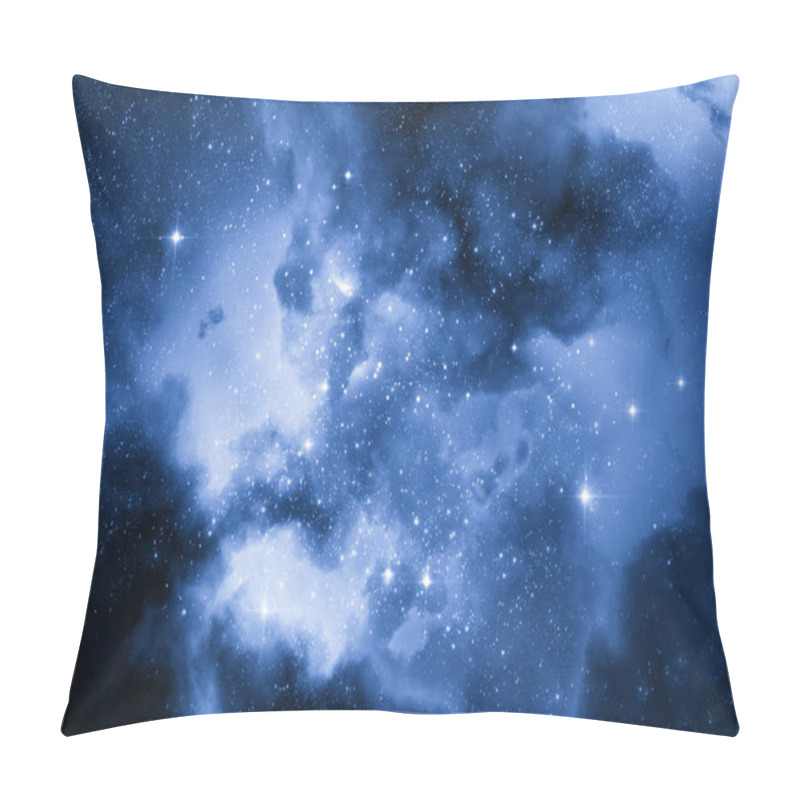 Personality  Deep Space Nebula And Galaxy Background 3d Illustration. Pillow Covers