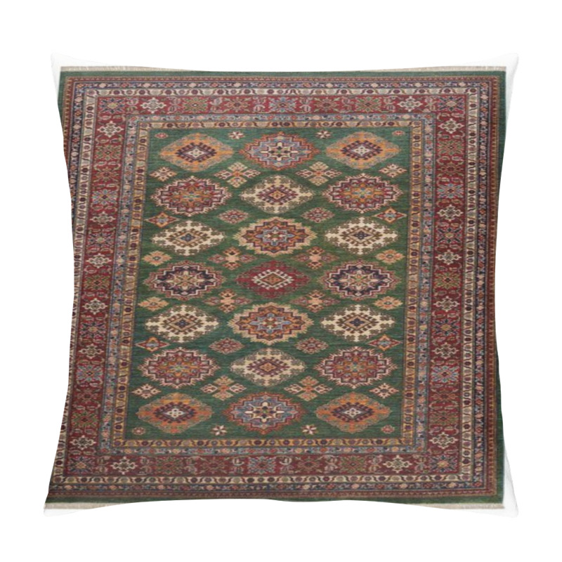 Personality  Handwoven Afghan Rug Separated From The Background Pillow Covers