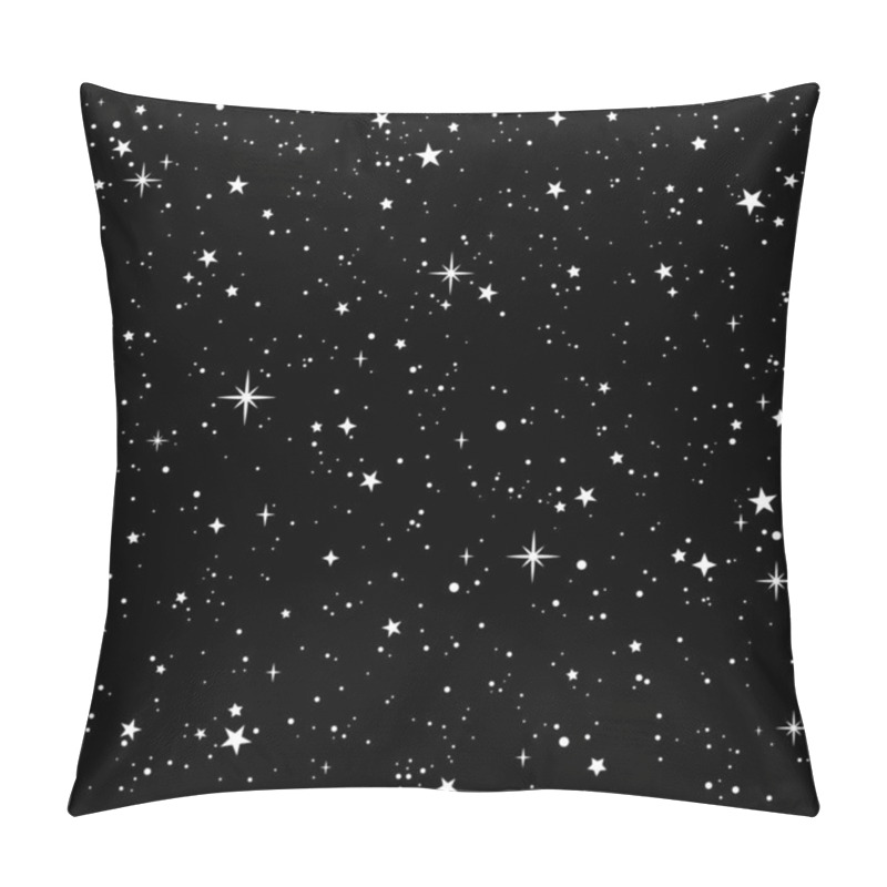 Personality  Seamless Background Of Cosmic Starry Sky Pillow Covers