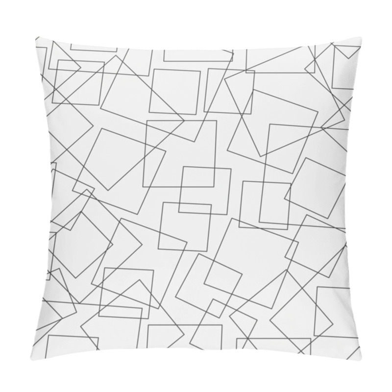 Personality  Vector Background, Squares Combined Pattern Pillow Covers