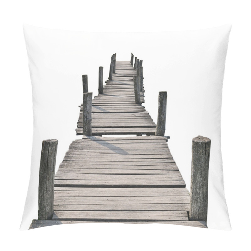 Personality  Wooden Foot Bridge Pillow Covers