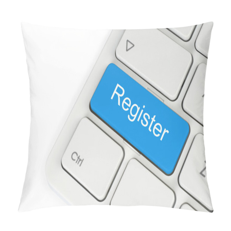 Personality  Blue Register Button Pillow Covers