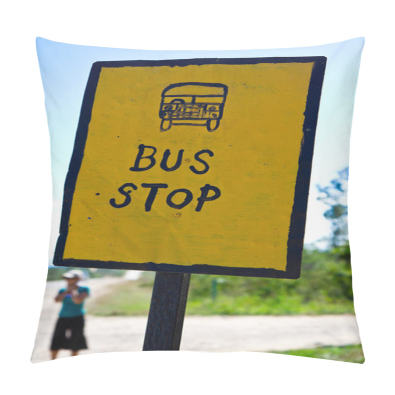 Personality  Bus Stop In Belize Pillow Covers