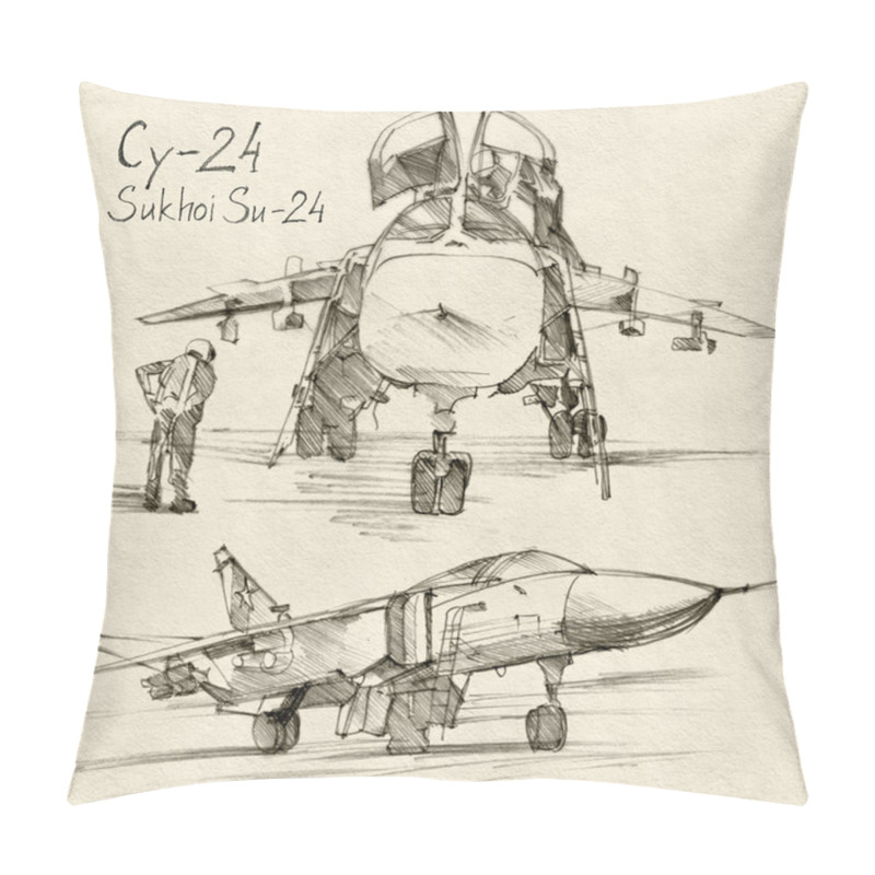 Personality  The Sukhoi Su-24 Pillow Covers