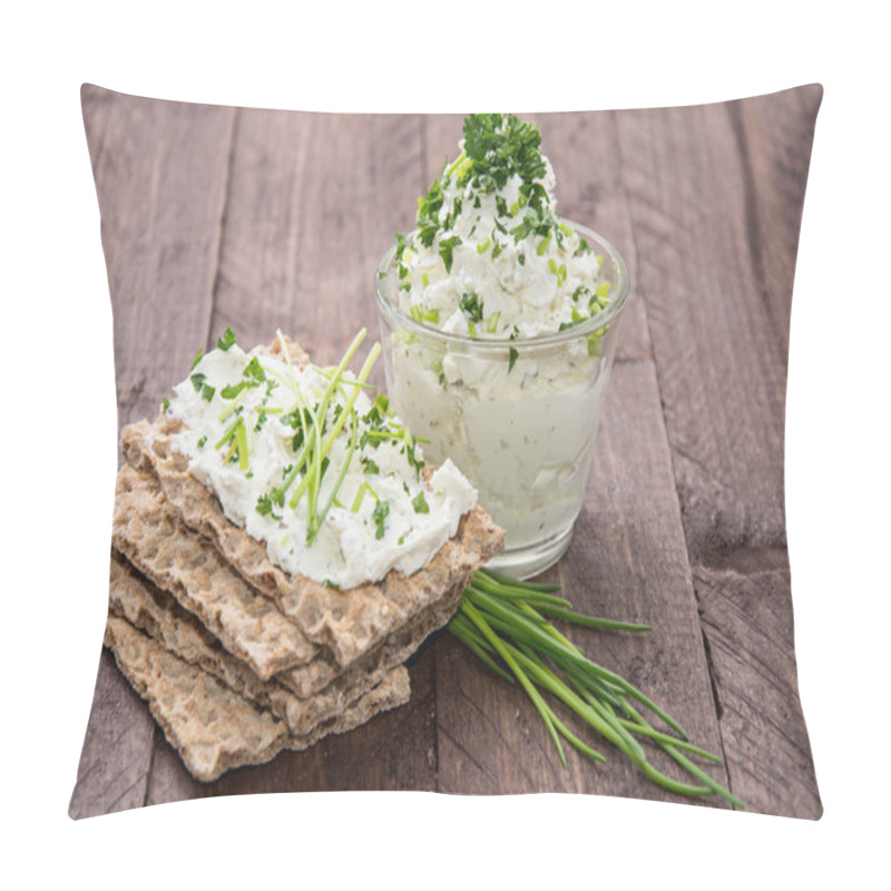 Personality  Cream Cheese On Crispbread Pillow Covers