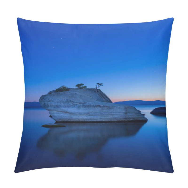 Personality  Bonsai Rock, Lake Tahoe Pillow Covers