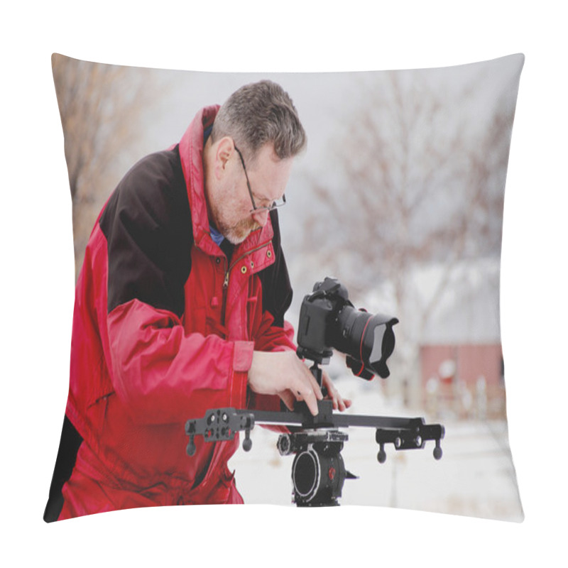 Personality  Professional Photographer And Equipment Pillow Covers