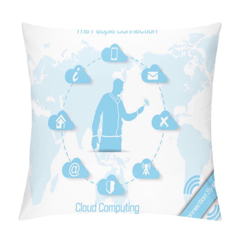 Personality  CLOUD COMPUTING MODERN STYLE 2 Pillow Covers