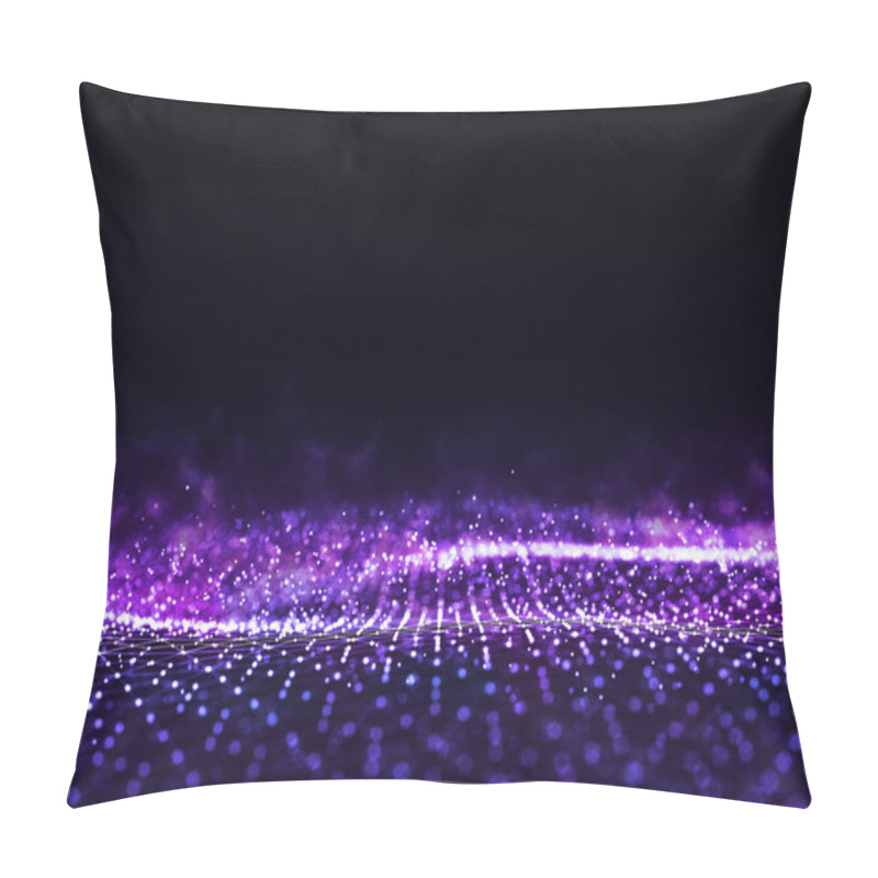 Personality  Computer Geometric Digital Connection Structure. Business Inteligence Technology Background. Binary Code Algorithms Deep Learning. Abstract 3D Rendering. Artificial Intelligence Pillow Covers