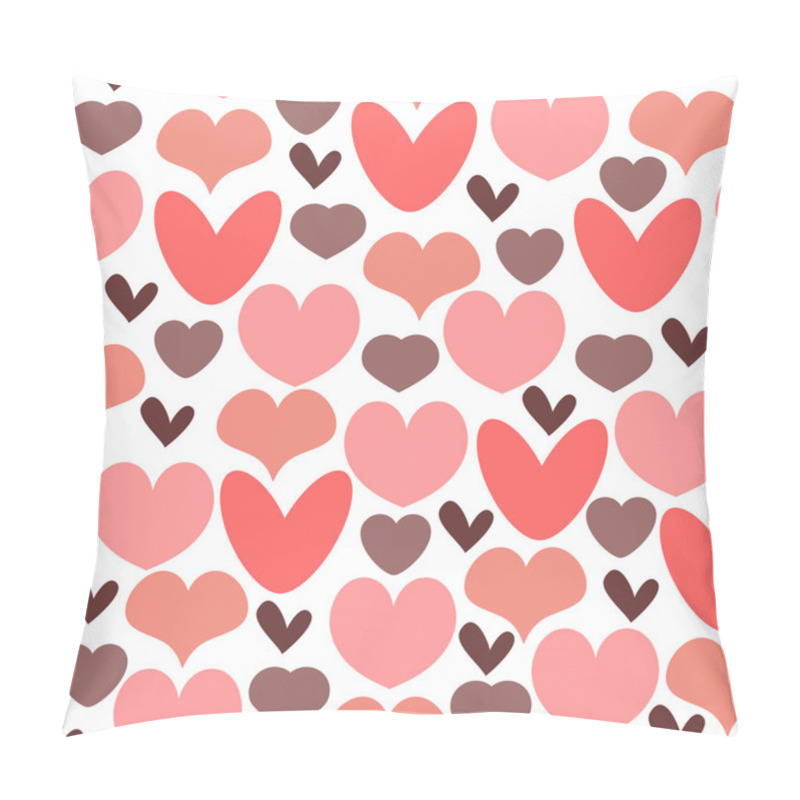 Personality  Romantic Seamless Pattern With Hearts Pillow Covers