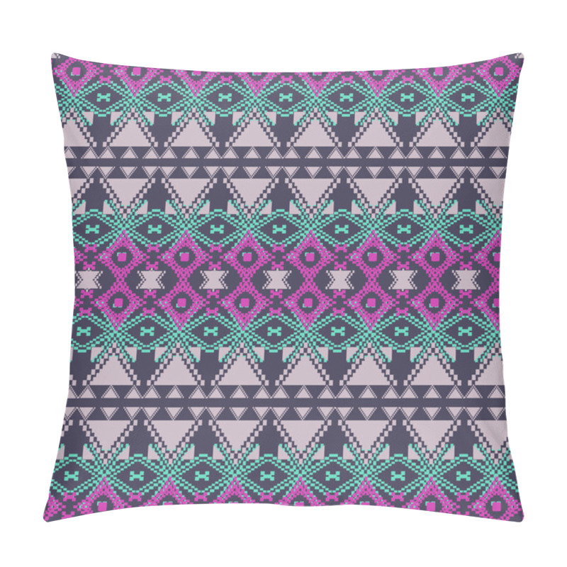 Personality  Vector Seamless Texture. Ethnic Tribal Geometric Pattern. Aztec Ornamental Style Pillow Covers