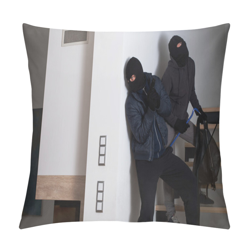 Personality  Two Gangster Beeing Afraid Of Police Pillow Covers