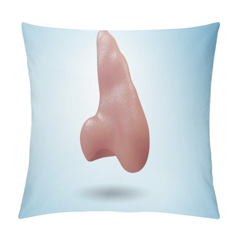 Personality  Nose Illustration In Medical Concept - 3d Rendering Pillow Covers