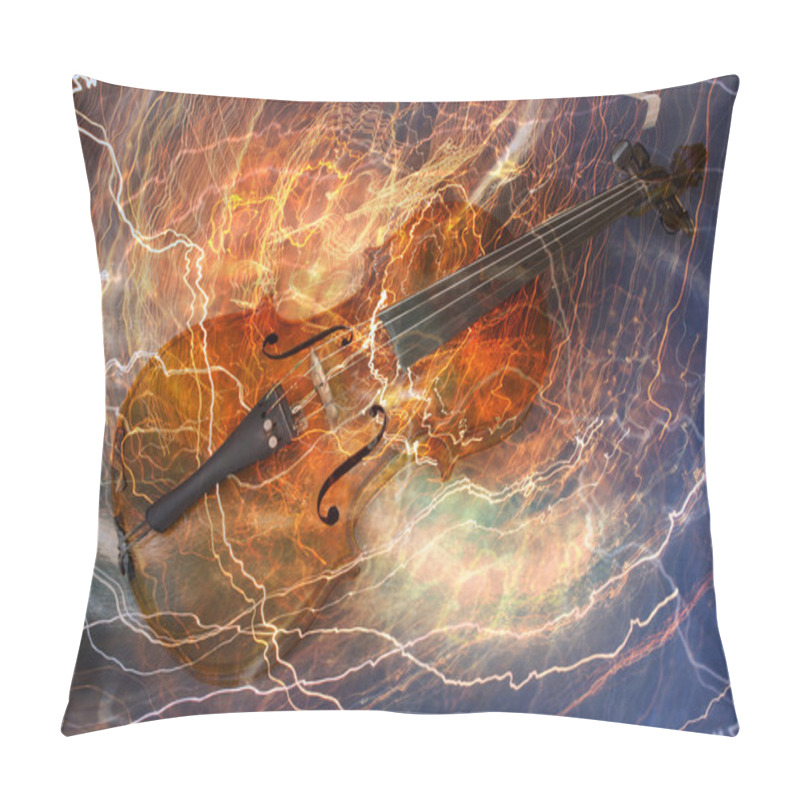 Personality  Old Violin Music Concept Pillow Covers