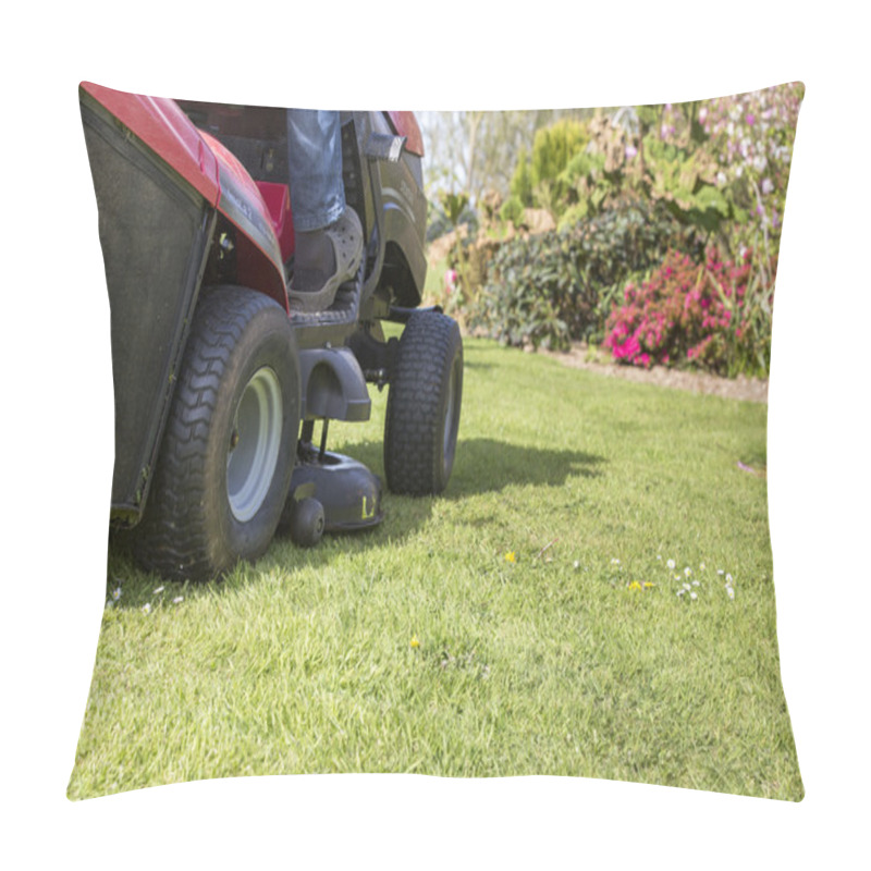 Personality  Mowing The Lawn With Tractor Pillow Covers