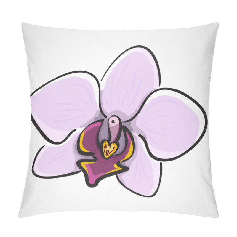 Personality  Hand Drawn Orchid - Phalaenopsis Pillow Covers