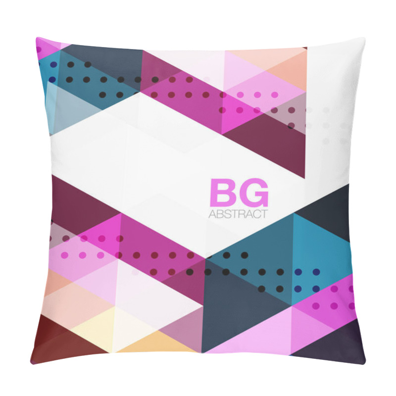 Personality  Triangles Abstract Background Pillow Covers