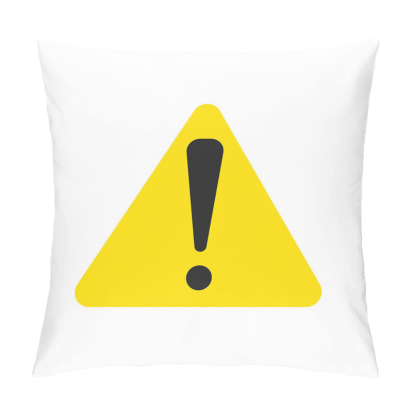 Personality  Attention Icon, Attention Sign Vector Illustration Vector Pillow Covers