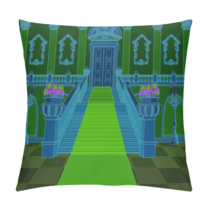 Personality  Luxury Staircase In The Magic Palace Pillow Covers