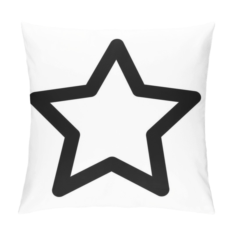 Personality  Star Bold Line Icon Pillow Covers