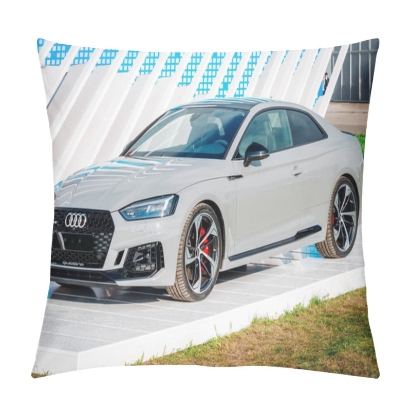 Personality  Car Audi RS-5. Russia, Moscow. July 2017 Pillow Covers