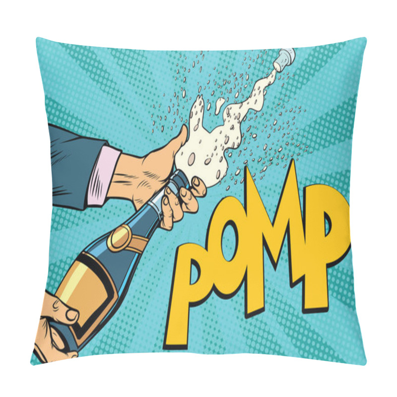 Personality  Opening Champagne Bottles Pop Art Pillow Covers