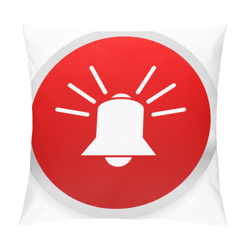 Personality  Ringing Bell. Alarm Icon Pillow Covers