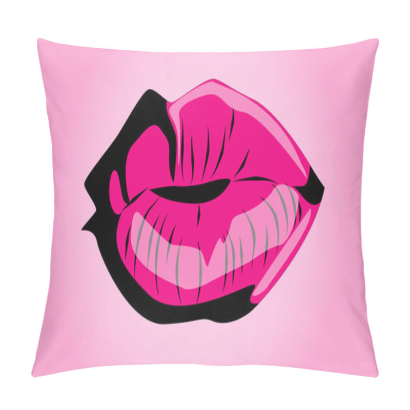 Personality  Women's Sexy Mouth Pillow Covers