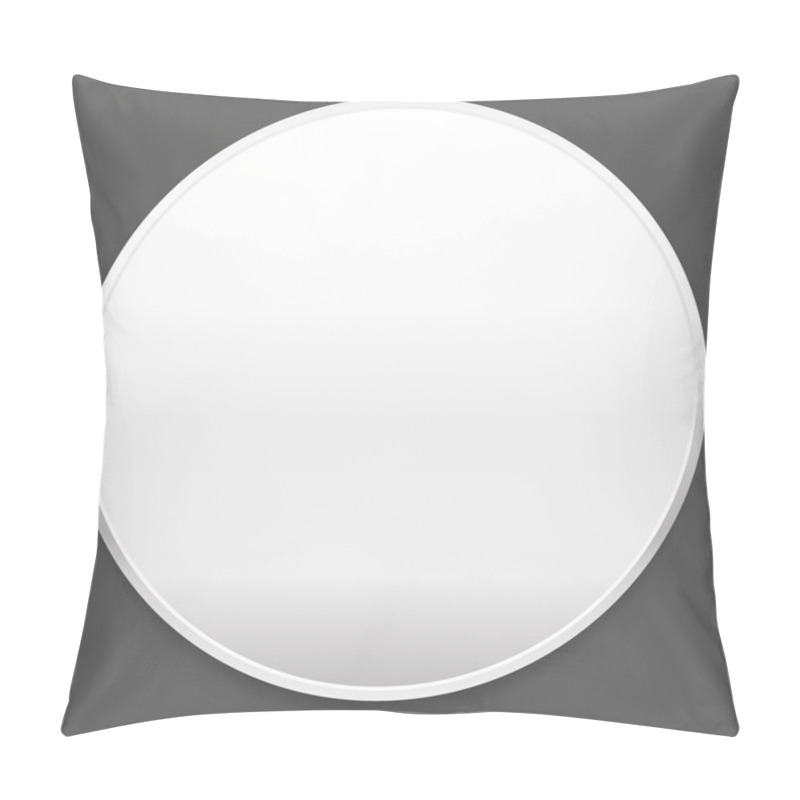 Personality  Blank White Circle Sign Pillow Covers