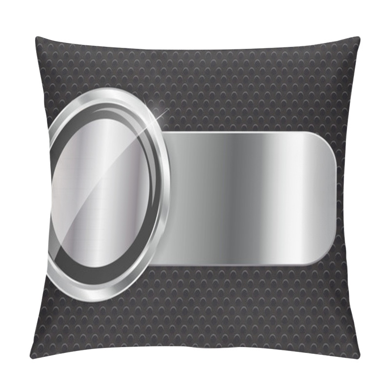 Personality  Abstract Metal Background Vector Illustration Pillow Covers