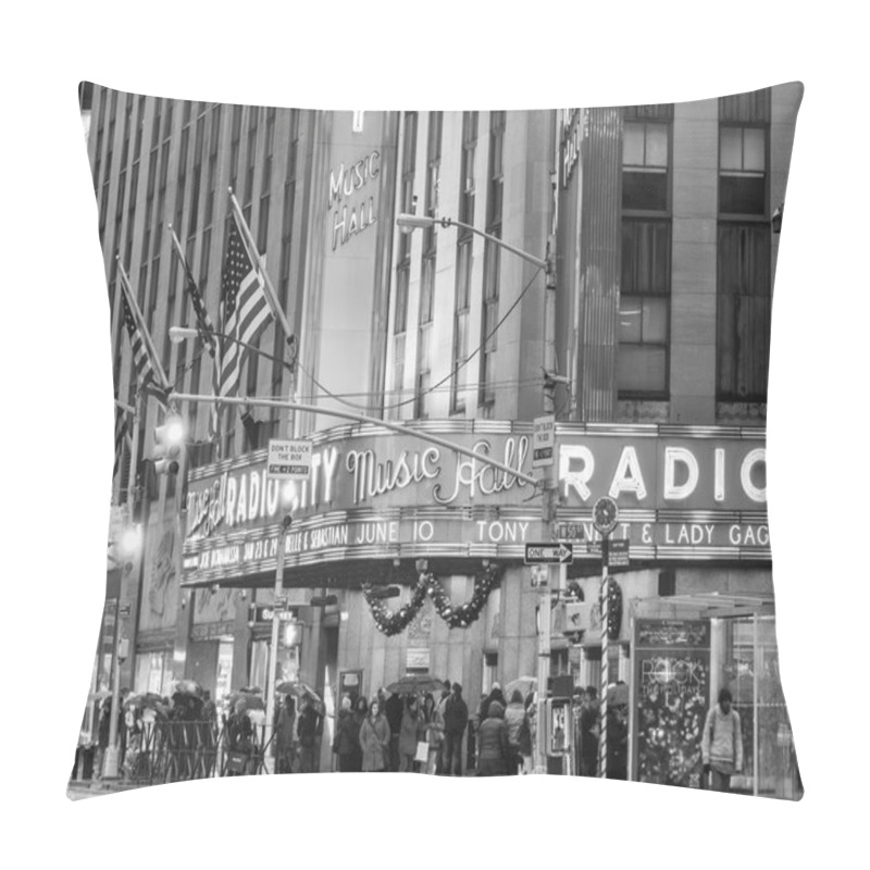 Personality  The Old Radio City Music Hall Pillow Covers