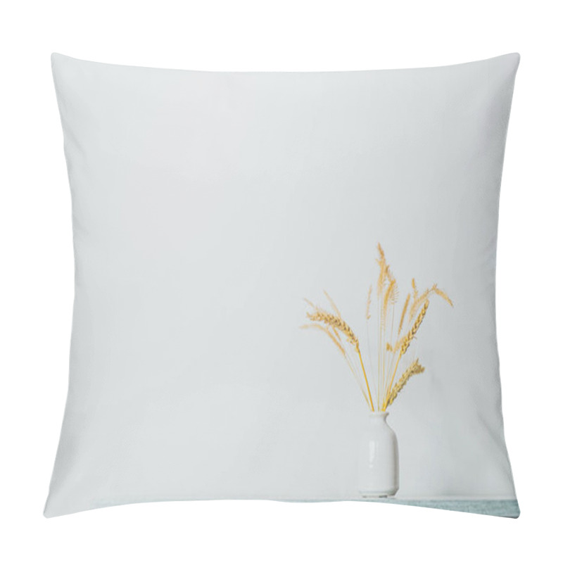 Personality  Spikelets Or Wheat In A Vase On The Table. Pillow Covers