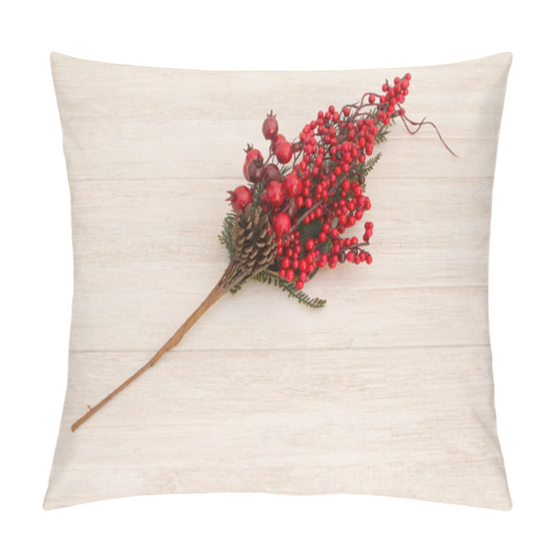 Personality  Red Fruits On The Branches Christmas For Decoration Pillow Covers