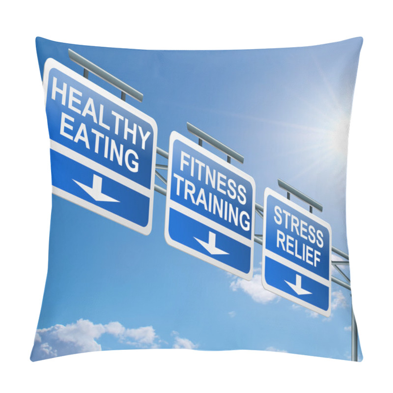 Personality  Healthy Lifestyle Concept. Pillow Covers