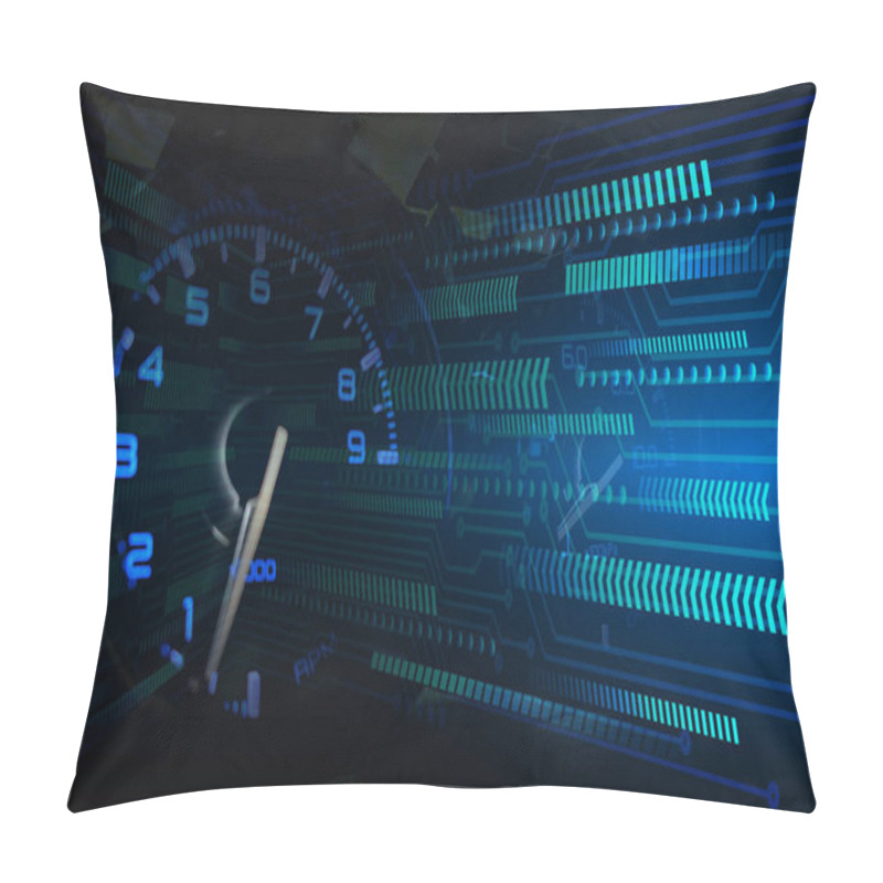 Personality  Computer Car Speedometer Technology, Speed Pillow Covers