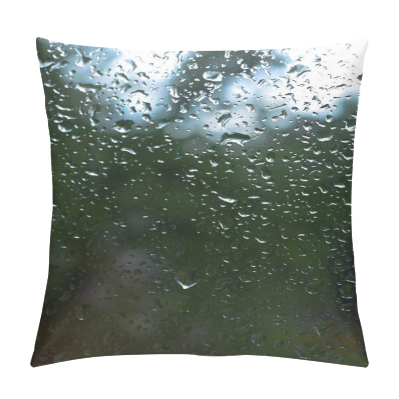 Personality  Water Drops After Rain On The Glass Pillow Covers