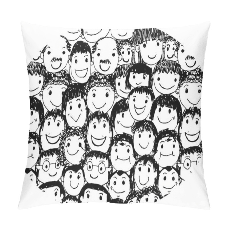 Personality  People Faces Cartoon Pillow Covers