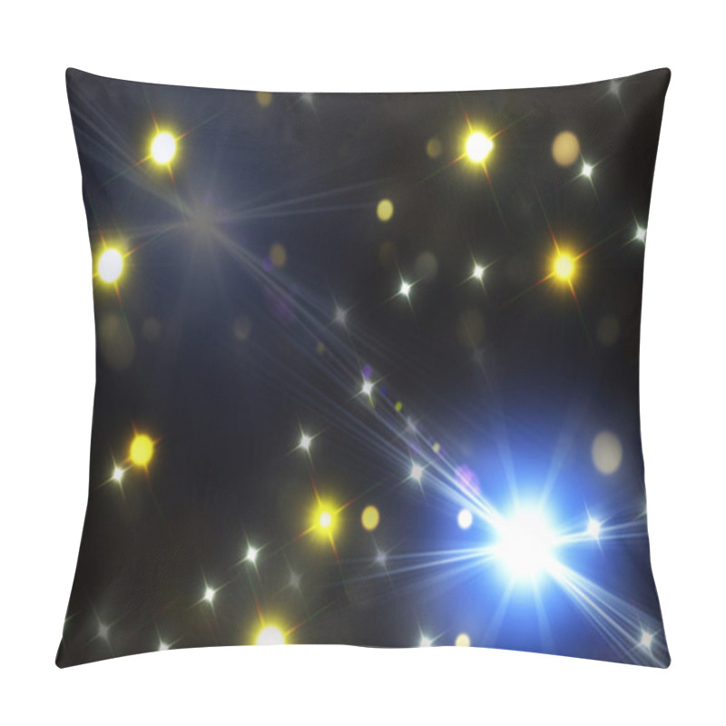 Personality  Beautiful Celebratory Background With Coloured Bokeh Pillow Covers