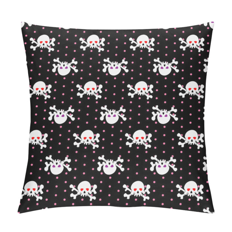 Personality  Skulls Seamless Pattern 5 Pillow Covers